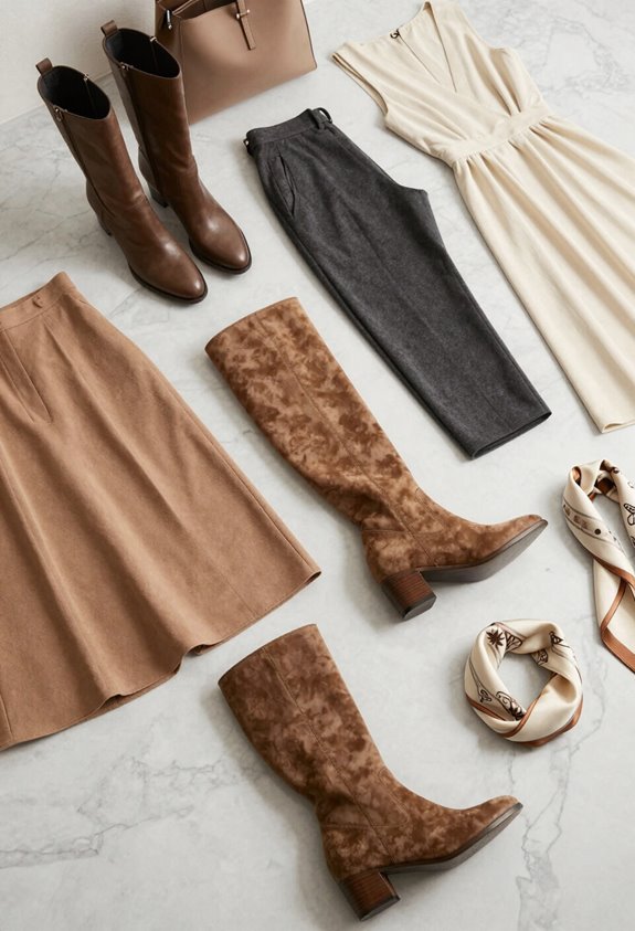 boots styling with hemlines
