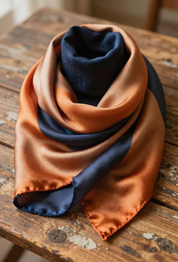 cozy turtleneck scarf styling