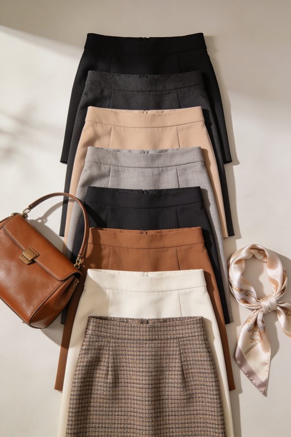 essential high waisted skirts