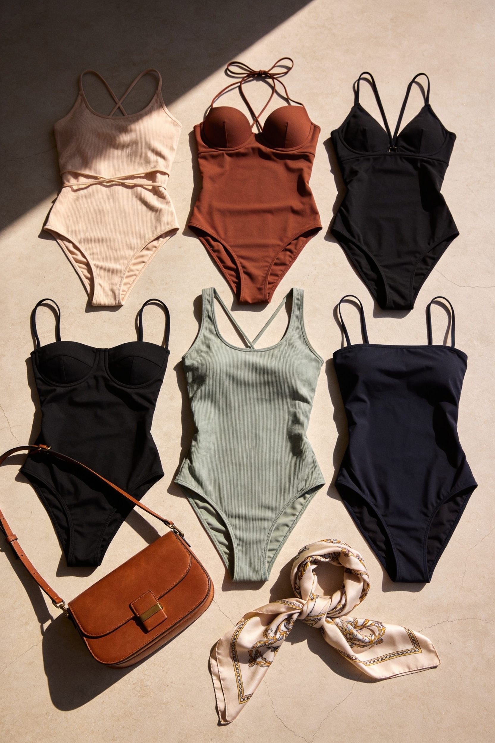 flattering one piece swimsuits