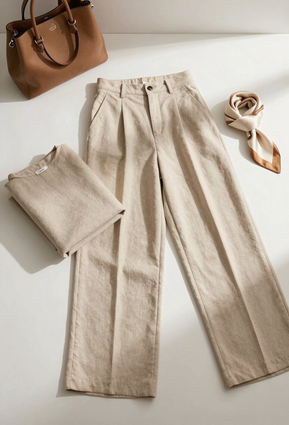 styling wide leg trousers petite