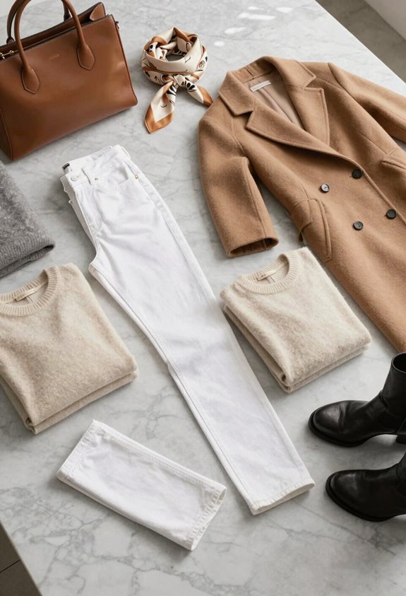 winter white jeans styling